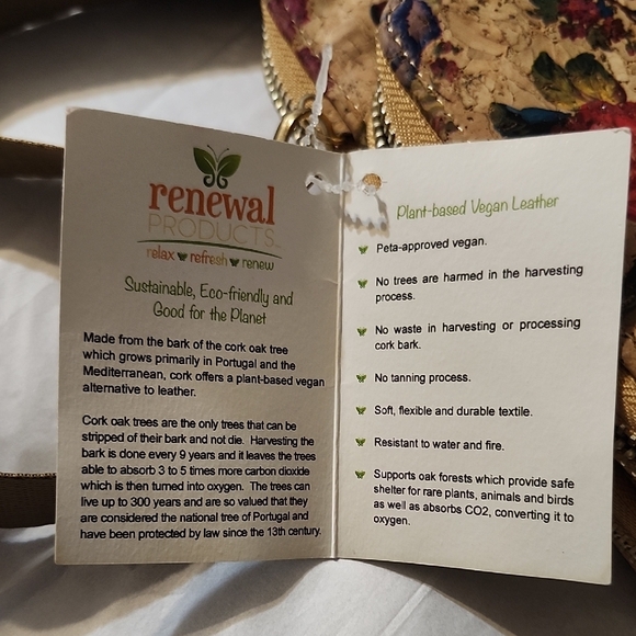 Floral Cork Phone Purse - Picture 10 of 14